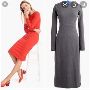J. Crew gray sheath dress size 8 NWT